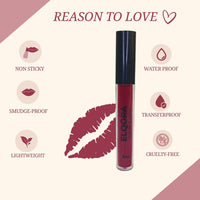 Elqora Cosmetics | Matte Liquid Lipstick I Long Lasting I Transferproof & Smudgeproof I Lasts upto 16hrs I I 4 ml, Plum Passion