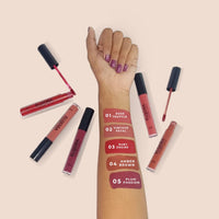 Elqora Cosmetics | Matte Liquid Lipstick I Long Lasting I Transferproof & Smudgeproof I Lasts upto 16hrs I I 4 ml, Plum Passion
