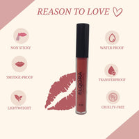 Elqora Cosmetics | Matte Liquid Lipstick I Long Lasting I Transferproof & Smudgeproof I Lasts upto 16hrs I I 4 ml, Rose Truffle